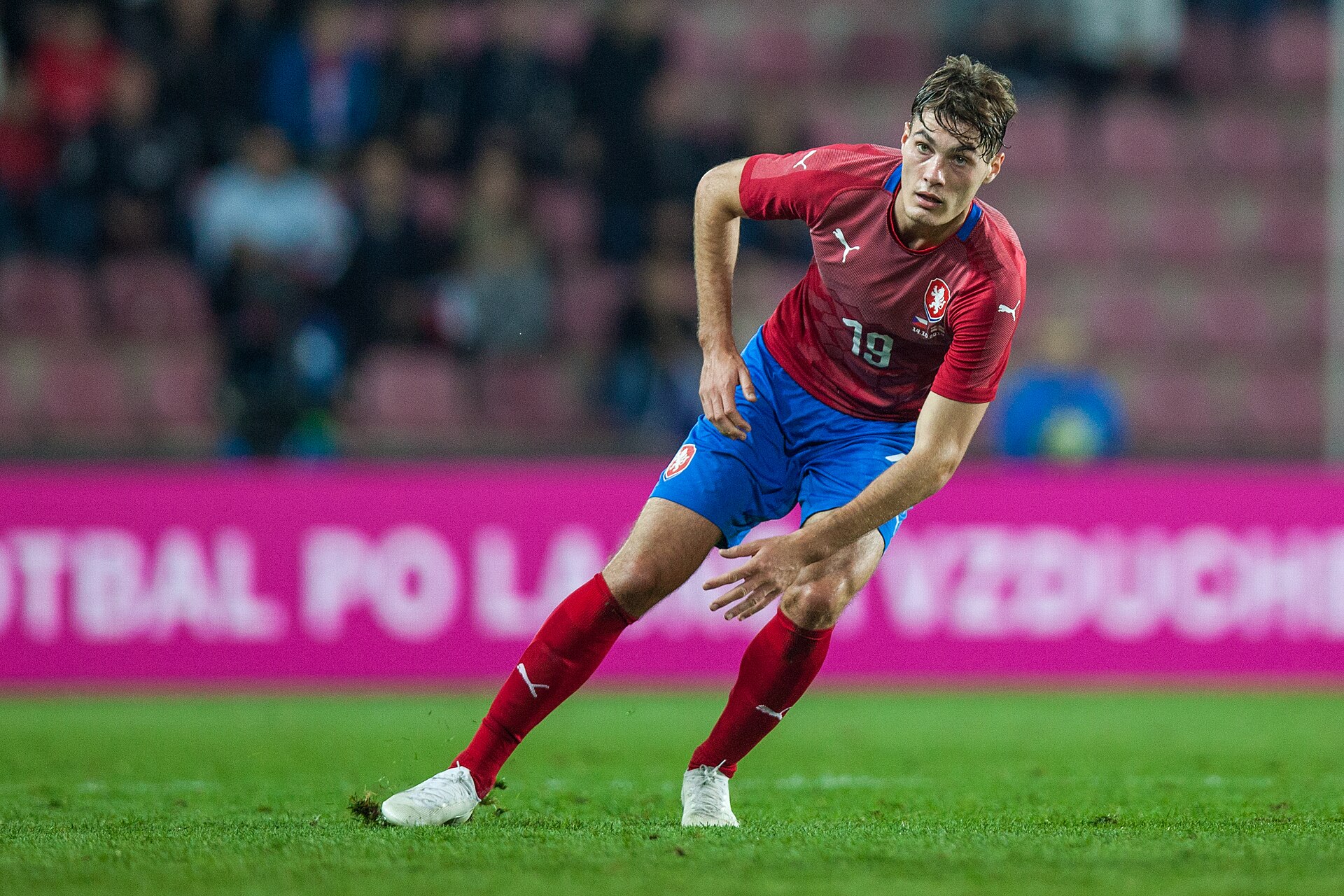 Patrik Schick im roten Trikot der tschechischen Nationalmannschaft